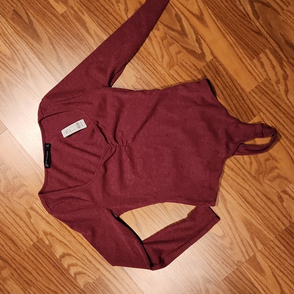 NY&Co Ribbed Bodysuit Medium NWT